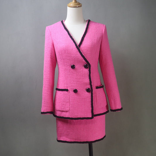 Make a Statement This Spring/Summer with a Custom Hot Pink Tweed Suit