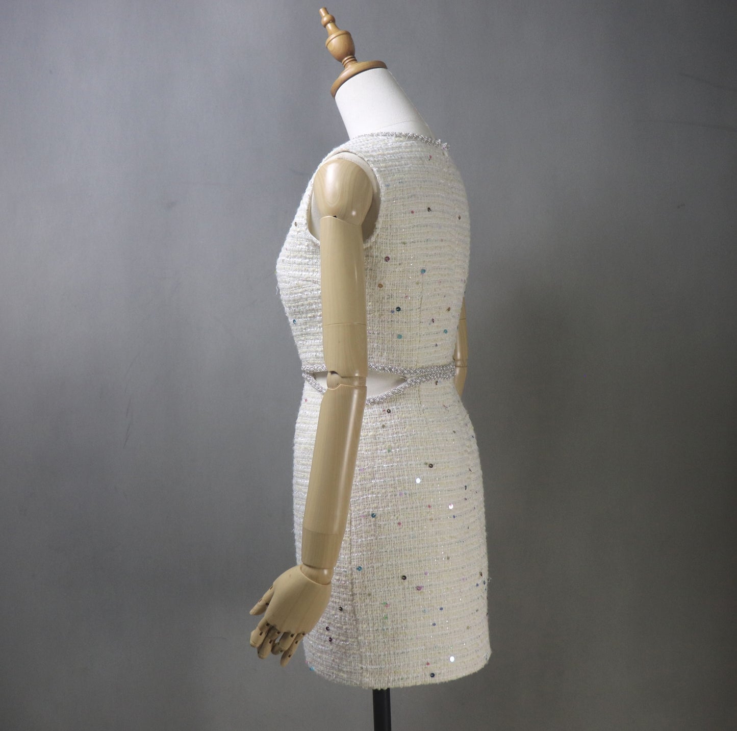 Side look of the dress
