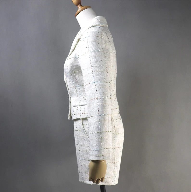 Our specialised local dressmaker or tailor specialises in creating custom-made garments. They might work with you to create and make a tweed top and skirt in the exact colour and style you desire. You can use the internet to seek for a reliable tailor in your area or ask friends and family for recommendations. Women's blouses and skirts in custom sizes are available from a fashion pioneer.