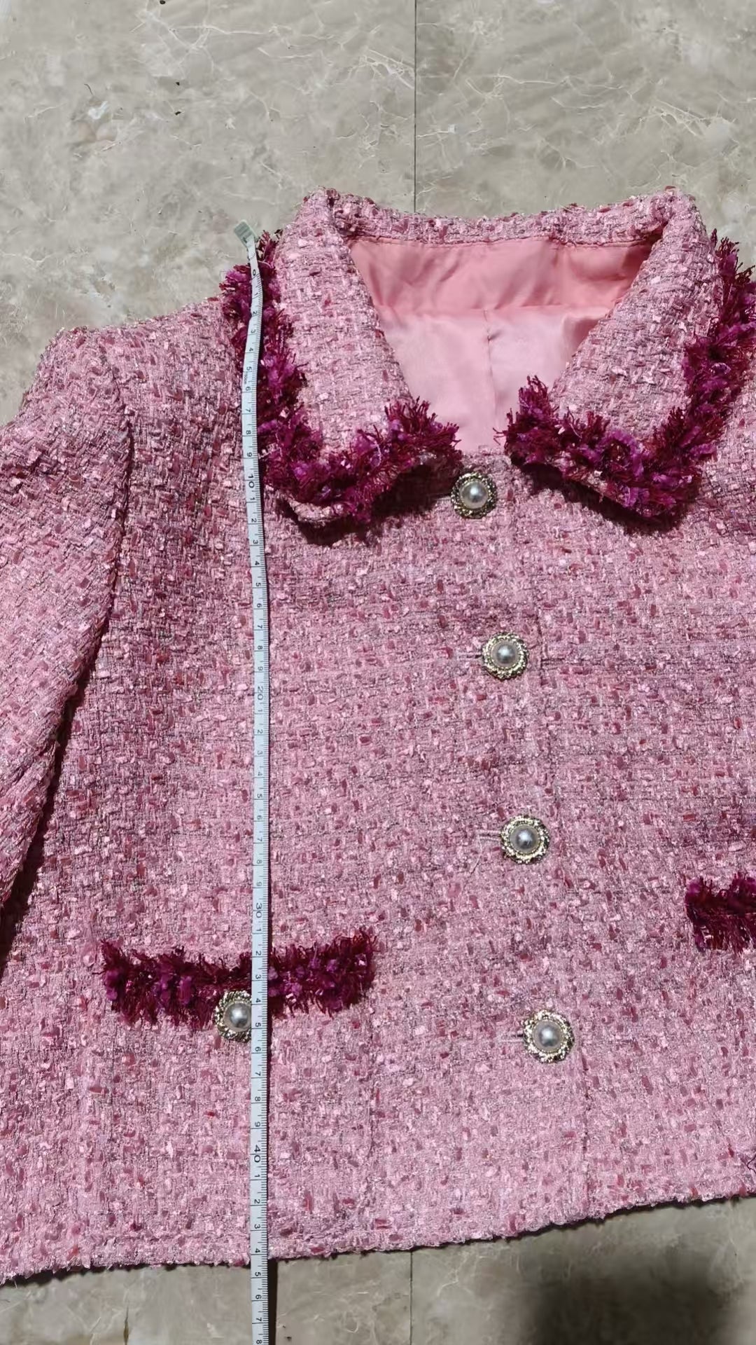 Custom Pink Tweed Wizard Professor Cosplay Suit | Magical School Costume | 1950s Style Set