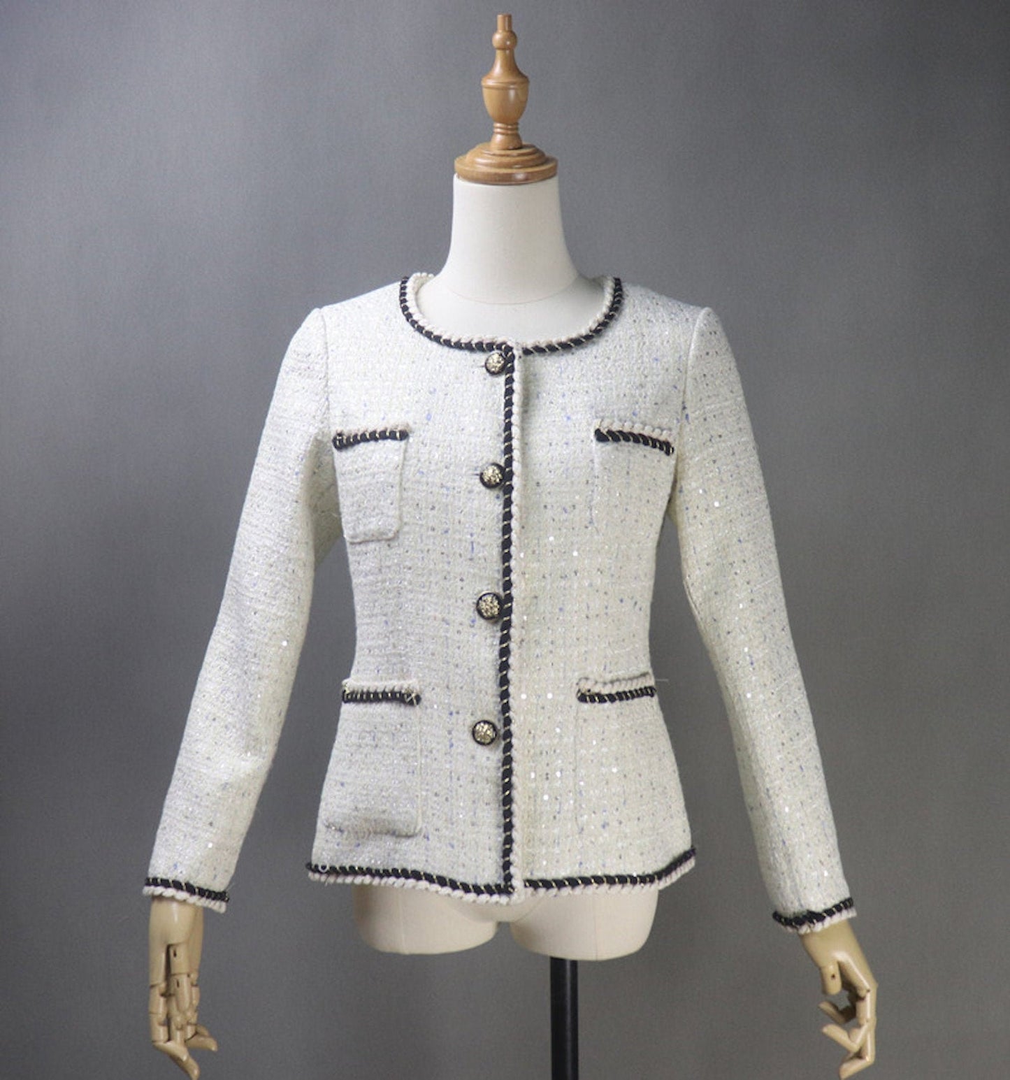 Women's CUSTOM MADE Sequinned Jacket Coat Blazer+Shorts/Skirts/Trousers UK CUSTOMER SERVICE! Women's CUSTOM MADE Sequinned Jacket Coat Blazer+Shorts/Skirts/Trousers, Can worn for ceremony, college Inauguration , Party, Night Out and Evening Friends with Dinner. No Machin washable. We offer Shorts, Skirts, Trousers for the suit.