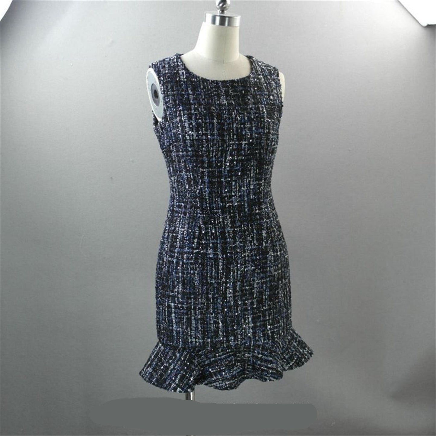 White Round Neck Tweed Fishtail Dress 4 Colours for Womens UK CUSTOMER SERVICE! White Round Neck Tweed Fishtail Dress 4 Colours for Womens - All items are made to order. Please advise your height, weight and body measurements ( Bust, shoulder, Sleeves, Waist and Length etc). Our tailors will make the order for you!. Can wear for all seasons. This is round neck with back zip and fishtail. Feel more comfort and look beautiful. Materials: Polyester