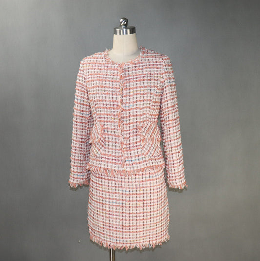Womens Checked Tassel Jacket Coat Blazer+Shorts/Skirts UK CUSTOMER SERVICE! Womens Checked Tassel Jacket Coat Blazer + Shorts /Skirts, All of our suits can be made with a Skirt or a pair of Shorts or Trousers. Can worn for all suitable occasion like ceremony , inauguration ,winter and autumn. Dry cleaning and no machine washable.