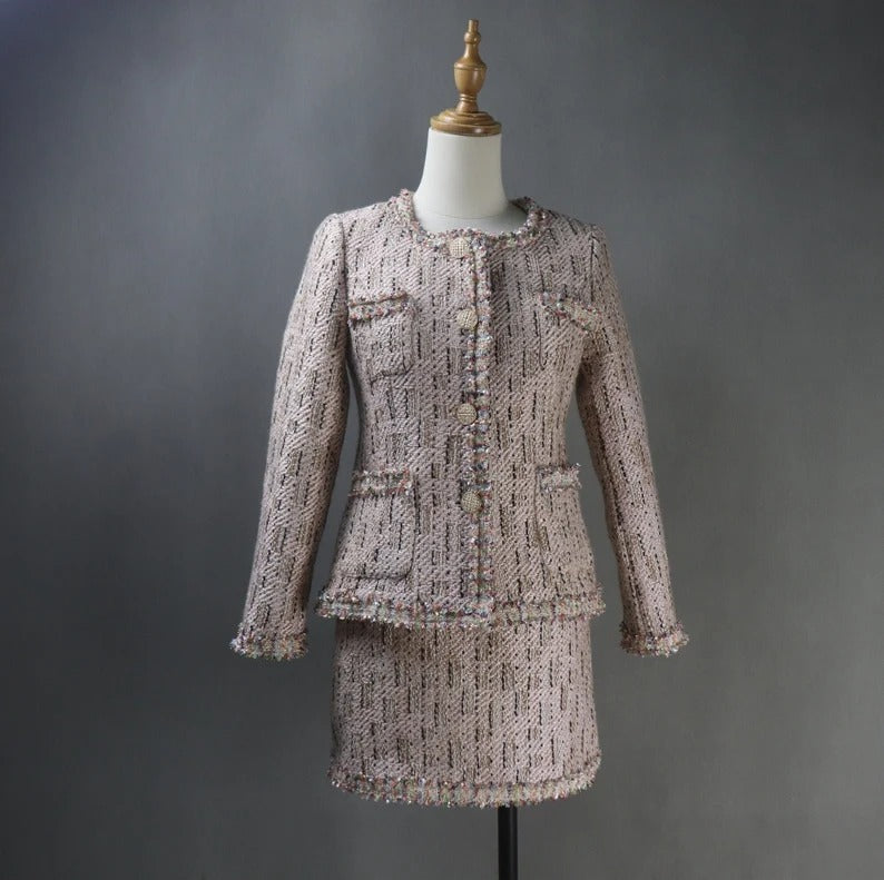 Hand Made Ladies Tweed Blazer Bespoke Suit - tweed blazer womens, hand made suits for women custom tailored womens suits,bespoke tailor made suits,custom built suits,custom made to measure shirts,made to measure tailor near me,getting a bespoke suit custom made tweed,blazer set for women,made to measure suits tailor made suits for women, custom made suits,bespoke suit