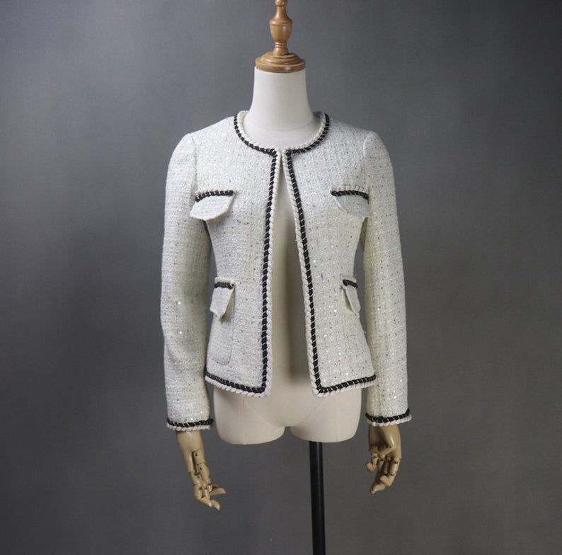 CUSTOM MADE Jacket Coat Blazer+Shorts/Skirts/Trousers Sequinned for Women UK CUSTOMER SERVICE! CUSTOM MADE Jacket Coat Blazer+Shorts/Skirts/Trousers Sequinned for Women, Can worn for ceremony, college Inauguration , Party, Night Out and Evening Friends with Dinner. No Machin washable. We offer Shorts, Skirts, Trousers for the suit.