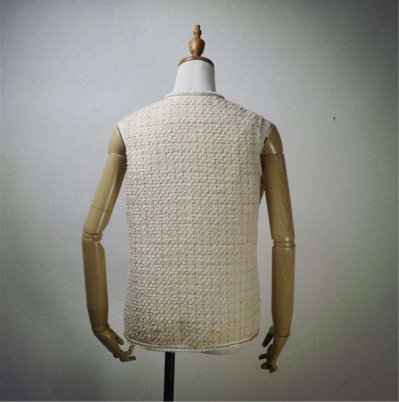 Women CUSTOM MADE Check Pattern Crooked Pockets Tweed Vest Gilet 2 Colours Quick International service! Custom made or tailor made Check Pattern Crooked Pockets Tweed Vest Gilet 2 Colours has four pockets, can wear it for official use, college inauguration, ceremony. Feel more comfort and confident.