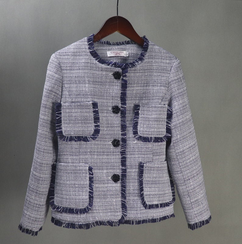 Women's CUSTOM MADE Tassel Decor Jacket Coat Blazer+Shorts/Skirts/Trousers UK CUSTOMER SERVICE! Women's CUSTOM MADE Tassel Decor Jacket Coat Blazer+Shorts/Skirts/Trousers, Can worn for ceremony, college Inauguration , Party, Night Out and Evening Friends with Dinner. No Machin washable. We offer Shorts, Skirts, Trousers for the suit.