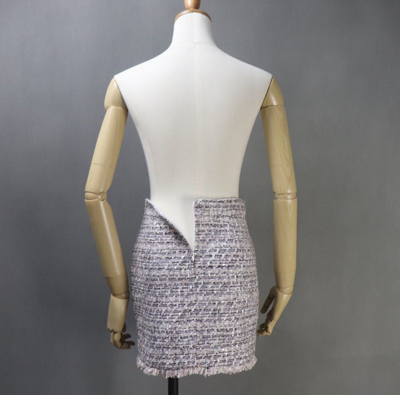 Tailor Made Tweed Blazer Coat+ Skirt/ Shorts Suit Sequinned Tassel Fringe UK CUSTOMER SERVICE! Tailor Made Tweed Blazer Coat+ Skirt/ Shorts Suit Sequinned Tassel Fringe, Can worn for official use, Ceremony, Collage Inaugurations. All items are made to order. Please advise your height, weight and body measurements ( Bust, shoulder, Sleeves, Waist and Length etc). Our tailors will make the order for you! Materials: Tweed