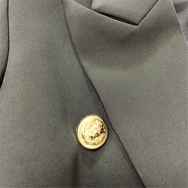 Women's White Fitted Blazer Golden Lion Buttons Coat 2 Colours UK CUSTOMER SERVICE! Women's White Fitted Blazer Golden Lion Buttons Coat 2 Colours -This ladies blazer has a beautiful double breasted silhouette. The White Blazer fitted jacket has a golden button frontage with single button closure. 96% Polyester .Fastening: Button. Slim Fit. Long Sleeve.
