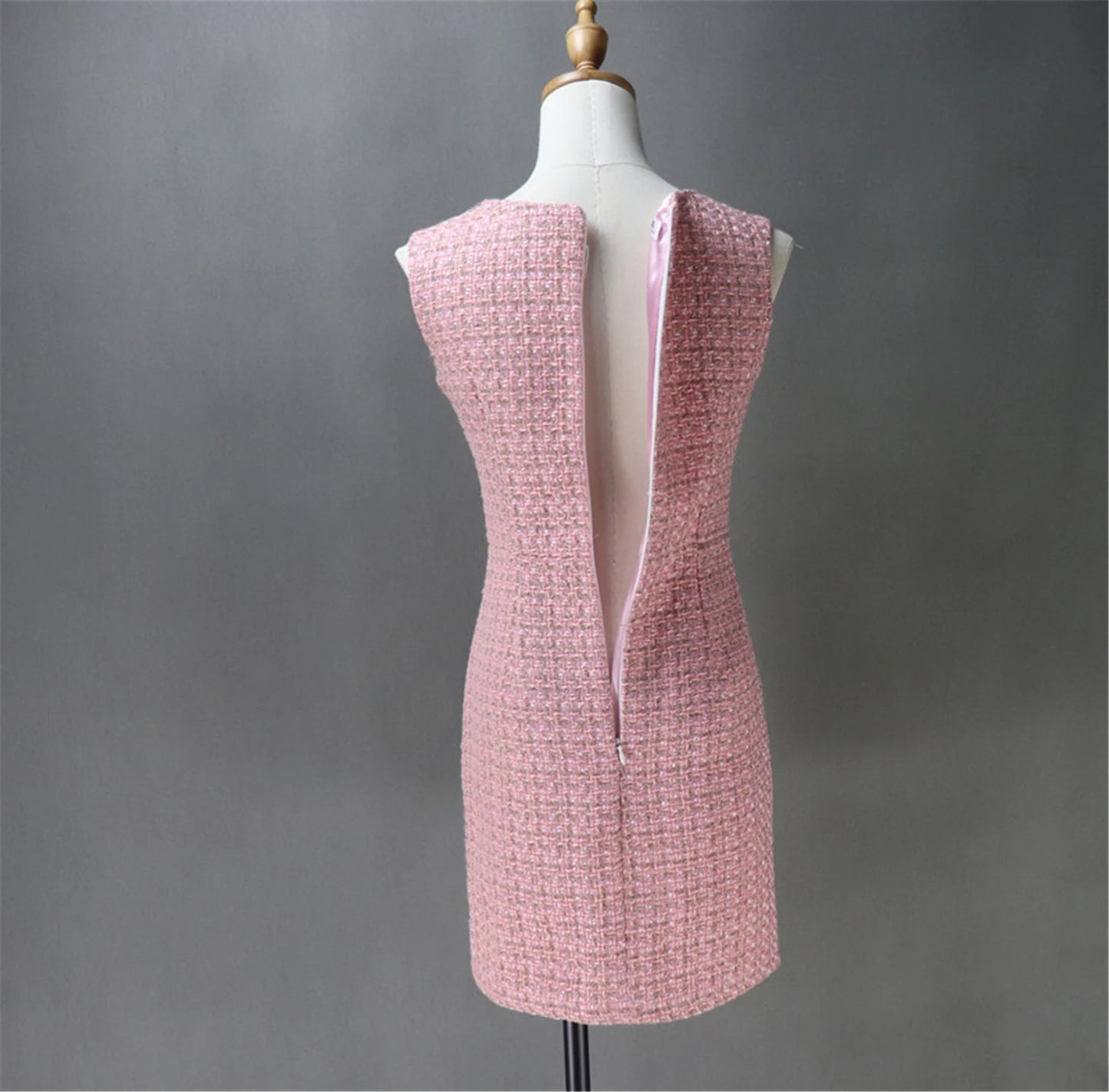 Sheath Dress + Long Coat For Ladies With Tweed material(10% discount) "More Than 10% Additional Discount when you buy both Jacket +Sheath Dress UK CUSTOMER SERVICE! Women Custom Hand Made Pink Tweed Blazer (more than 10% discount) - Whether it's for a wedding, an office interview, graduation, the Inauguration, or a new job, make a lasting impression in a timeless tweed suit.