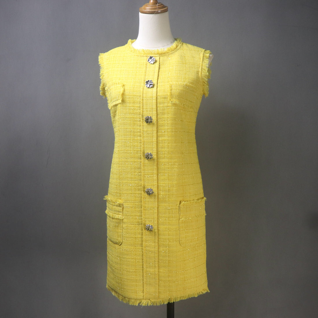 Bright Yellow Tweed Dress: Your Ultimate Summer Staple for Special Occasions and Office Elegance