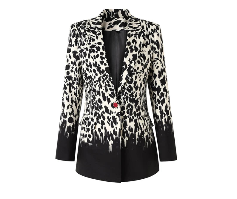 Designed to transcend occasions, this blazer coat seamlessly transitions from the grandeur of wedding ceremonies, where it adds a touch of avant-garde chic to traditional attire, to the electrifying atmosphere of a pop star concert, where it becomes the ultimate performance costume. The bold pattern and impeccable tailoring make it a go-to choice for those who wish to captivate the audience with their style as much as their talent.