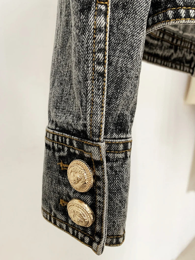 A denim jacket for women is a timeless wardrobe staple that combines classic style with versatility. These jackets are typically crafted from durable denim fabric, offering a comfortable and casual look suitable for various occasions. They feature a button-up front, often with chest pockets and adjustable cuffs, making them easy to layer over different outfits.