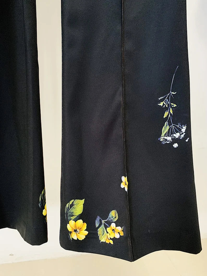 Womens Max Mara black Floral Print Trousers | Harrods # {CountryCode}