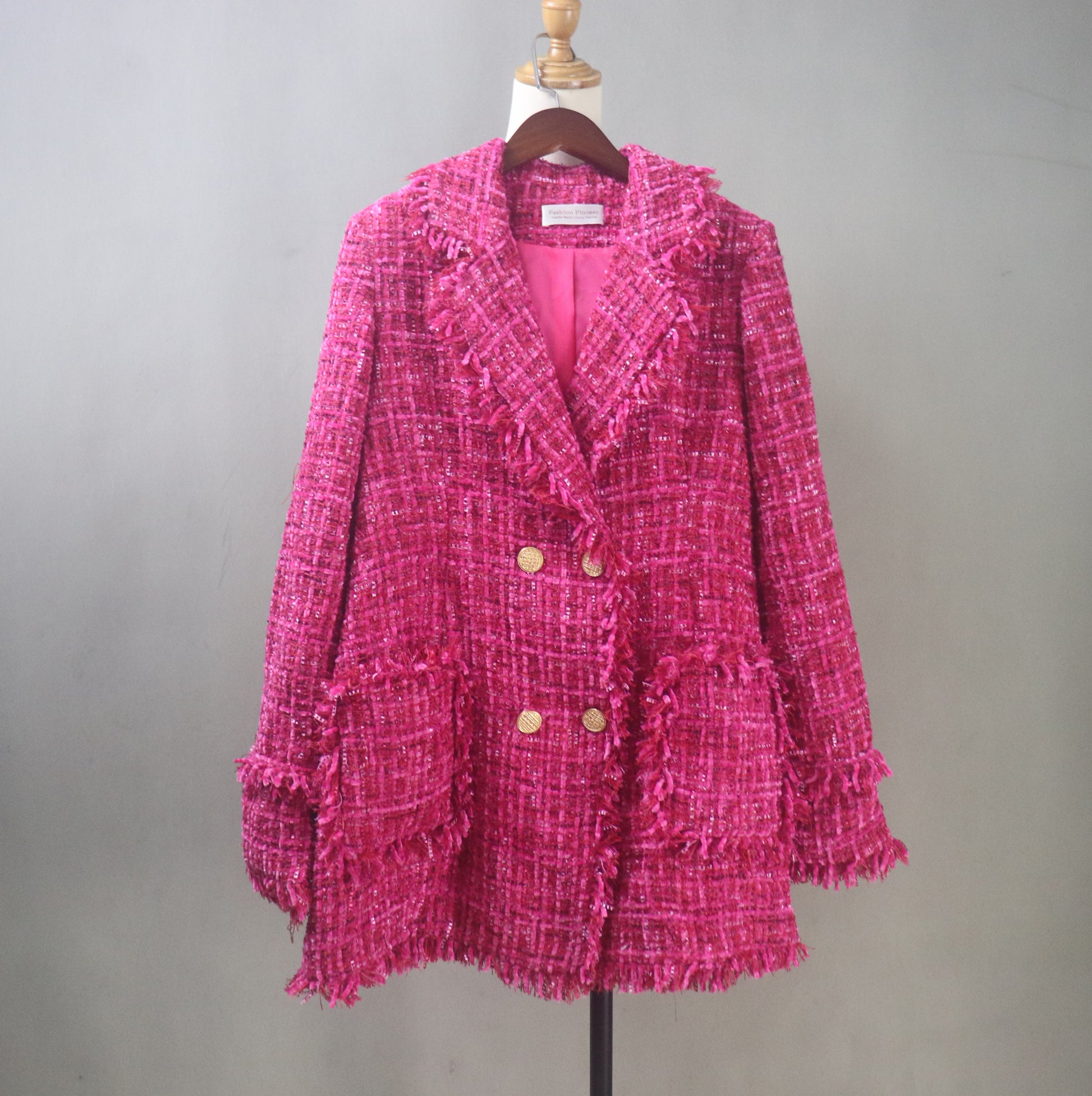 CUSTOM MADE Flower Petal Button Pink Vest Gilet+ Suit CUSTOM MADE Flower Petal Button Pink Vest Gilet+ Suit