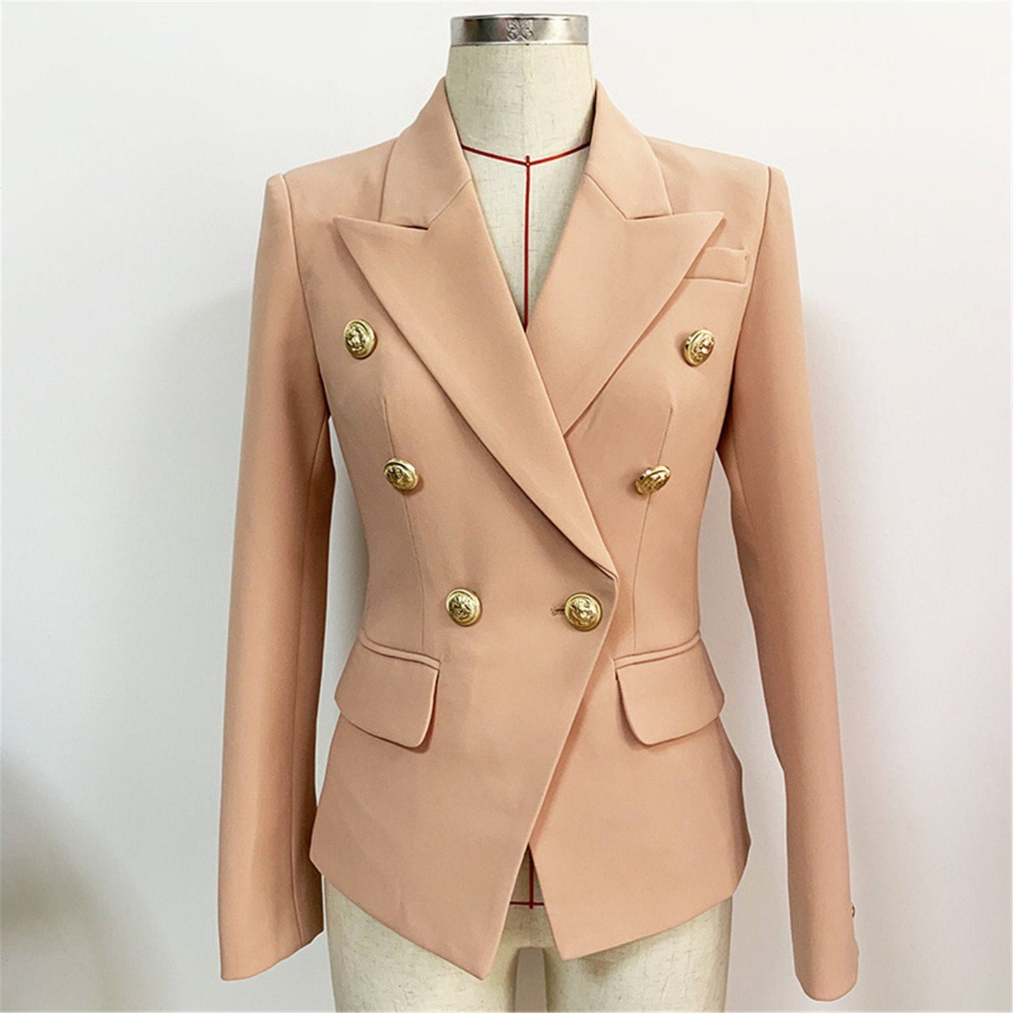 Women's Blazer Luxury Fitted Nude Pink Coat  UK CUSTOMER SERVICE!  Size: UK 4-14/ EU 32-42/ US 0-10  Women's Blazer Luxury Fitted Nude Pink Coat, it is fitted blazer can wear it for college inauguration, office use and official visit, interview.
