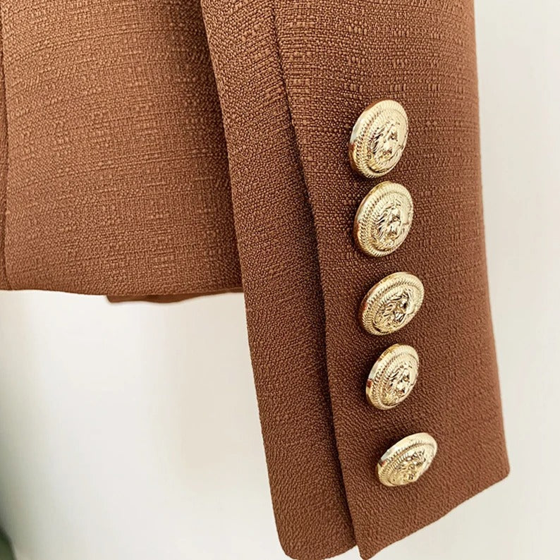 Women's Blazer Brown Coat For Work