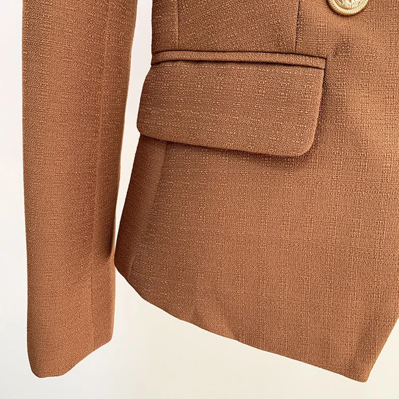 Women's Blazer Brown Coat For Work